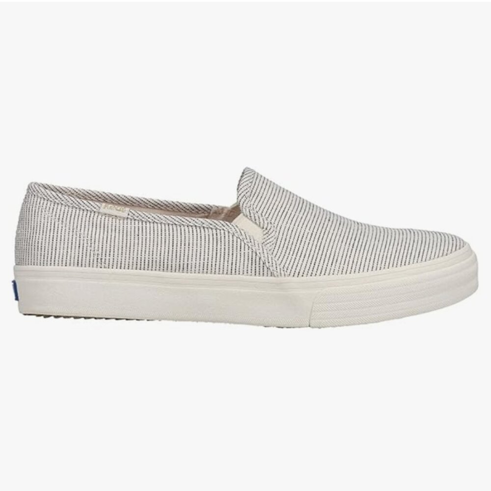NEW Keds Women’s Ikat Canvas Double Decker White with stripes SZ 6.5